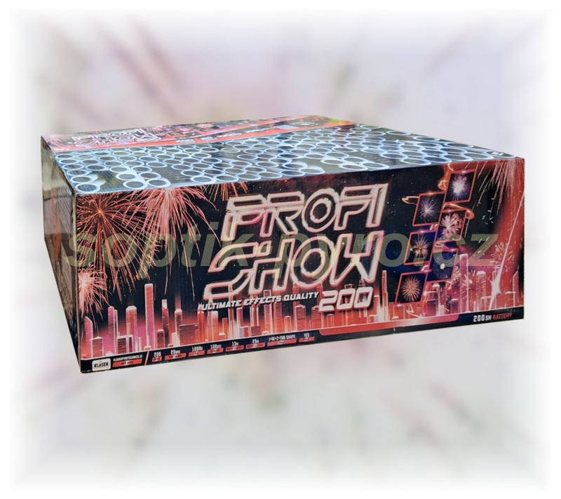 compound (složený ohňostroj) 200 výstřelů Profi show ultimate 200